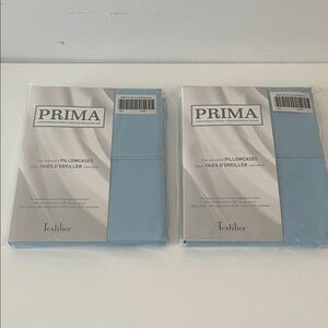 Prima Blue Pillowcases Set 2 x 2 standard